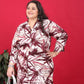 Rajwada Off White And Maroon Cotton Blend Printed Kurta Set For Women