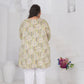 Rajwada Light Green Cotton Blend Printed Kurtisss For Women