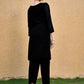 Rajwada Black Georgette Embroidered Kurta Set For Women
