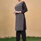 Rajwada Dark Brown Georgette Embroidered Kurta Set For Women