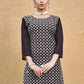 Rajwada Dark Brown Georgette Embroidered Kurta Set For Women