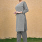 Rajwada Grey Georgette Embroidered Kurta Set For Women