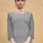 Rajwada Grey Georgette Embroidered Kurta Set For Women