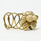 Rajwada Golden Alloy Pearl Cuff Bracelet For Women