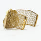 Rajwada Golden Alloy Pearl Cuff Bracelet For Women
