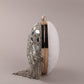 Rajwada Women White Heart-Shaped Embellished Clutch