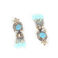 Rajwada Light Blue Layered Long Necklace Set For Women