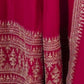 Rajwada Dark Pink Silk Solid Kurta Set For Women