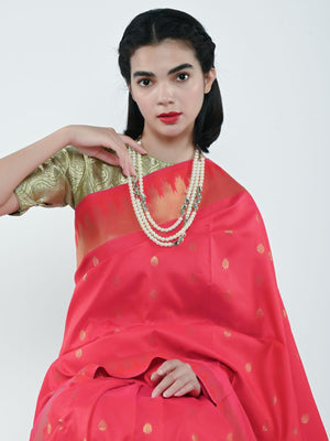 Rajwada Multicolor Alloy Beaded Pearl And Kundan Embellished Neckpiece For Women
