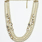 Rajwada Multicolor Alloy Beaded Pearl And Kundan Embellished Neckpiece For Women