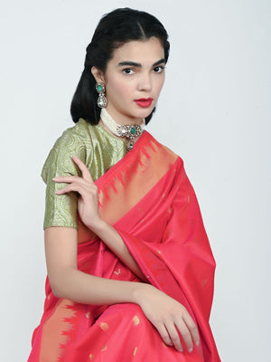 Rajwada White And Green Alloy Kundan And Stone Jewellery Set For Women