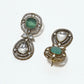 Rajwada White And Green Alloy Kundan And Stone Jewellery Set For Women