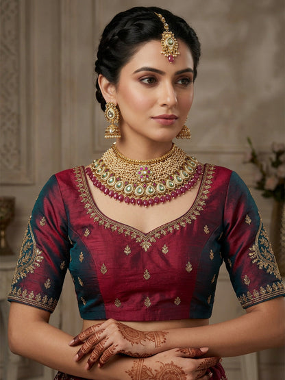 Rajwada Golden Alloy Pearl Jewellery Set For Women