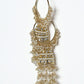 Rajwada White And Gold Alloy Embellished Earrings For Women