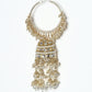 Rajwada White And Gold Alloy Embellished Earrings For Women