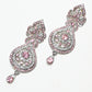 Rajwada Pink Alloy Stone Jewellery Set For Women