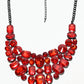 Rajwada Red Alloy Stone Jewellery Set For Women