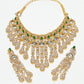 Rajwada Golden Alloy Stone Jewellery Set For Women