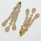 Rajwada Golden Alloy Stone Jewellery Set For Women