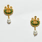 Rajwada Red And Golden Alloy Pearl Jewellery Set For Women