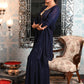 Rajwada Women Navy Blue Georgette Chikankari Embroidered Stitched Sharara Set