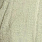 Rajwada Women Light Green Polyester Viscose Chikankari Embroidered Stitched Short Kurti