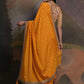 Rajwada Mustard Printed Chiffon Saree With Unstitched Blouse For Women