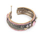 Rajwada Pink and Gold Faux Stone Embellished Bracelet for Women
