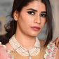 Rajwada White Pearl and Kundan Choker Set for Women