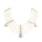 Rajwada White Pearl and Kundan Choker Set for Women