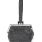 Rajwada Black Faux Stone Embellished Batua for Women