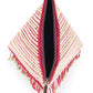 Rajwada Maroon Beads Embroidered Triangle Tassel Batua For Women