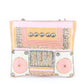 Rajwada Peach Pink Beads Embroidered Hand Bag for Women