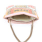 Rajwada Peach Pink Beads Embroidered Hand Bag for Women