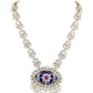 Rajwada Dark Blue and Gold Kundan Jewellery Set for Women