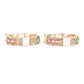 Rajwada Gold Beads and Faux Stone Embellished Bangles for Women - Set of 2