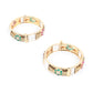 Rajwada Gold Beads and Faux Stone Embellished Bangles for Women - Set of 2