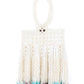 Rajwada White Pearls Embroidered Clutch for Women