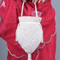 Rajwada Off White Pearl and Sequins Embroidered Tassel Potli Bag for Women