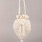 Rajwada Off White Pearl and Sequins Embroidered Tassel Potli Bag for Women