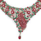 Rajwada Red and Green Gemstone Embellished Necklace Set for Women
