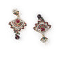 Rajwada Green and Maroon Stone Studded Necklace Set with Maangtika for Women
