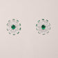 Rajwada Green and White Gemstone Embellished Necklace Set with Maangtika for Women