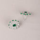 Rajwada Green and White Gemstone Embellished Necklace Set with Maangtika for Women