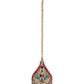 Rajwada Green and Maroon Stone Embellished Necklace Set with Maangtika for Women