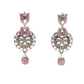 Rajwada Light Pink Embellished Kundan Necklace Set with Maangtika for Women
