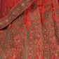 Rajwada Red Embroidered Silk Blend Stitched Lehenga Set For Women