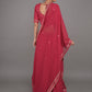 Rajwada Maroon Georgette Embroidered Stitched Lehenga Set For Women