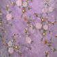 Rajwada Lavender Floral Embroidered Organza Saree with Unstitched Blouse for Women