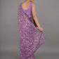 Rajwada Purple Sequins Embellished Georgette Saree with Unstitched Blouse for Women